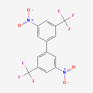molecular formula C14H6F6N2O4 B1393314 3,3'-二硝基-5,5'-双(三氟甲基)-1,1'-联苯 CAS No. 194344-28-0