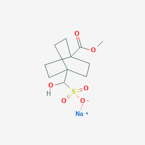 B1393316 Sodium hydroxy(4-(methoxycarbonyl)bicyclo[2.2.2]octan-1-yl)methanesulfonate CAS No. 1308728-99-5