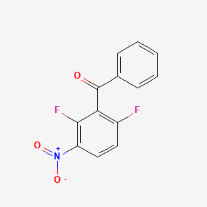 molecular formula C13H7F2NO3 B1393319 (2,6-二氟-3-硝基苯基)(苯基)甲酮 CAS No. 1145881-51-1