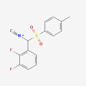 molecular formula C15H11F2NO2S B1393332 1,2-二氟-3-(异氰基(甲苯磺酰)甲基)苯 CAS No. 660431-67-4