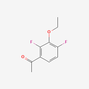 molecular formula C10H10F2O2 B1393336 3'-乙氧基-2',4'-二氟苯乙酮 CAS No. 1017778-40-3