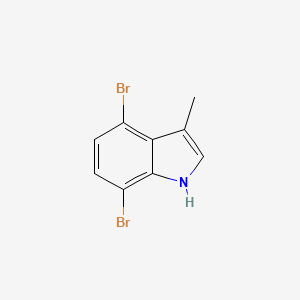 B13933375 4,7-dibromo-3-methyl-1H-indole CAS No. 1360967-03-8