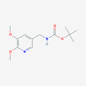 molecular formula C13H20N2O4 B1393340 Tert-butyl (5,6-dimethoxypyridin-3-YL)-methylcarbamate CAS No. 1171919-86-0