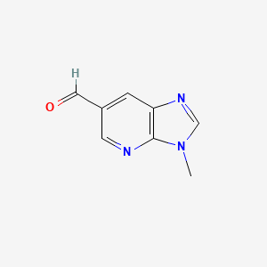 molecular formula C8H7N3O B1393367 3-甲基-3H-咪唑并[4,5-b]吡啶-6-甲醛 CAS No. 1171920-68-5