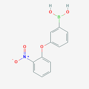 molecular formula C12H10BNO5 B1393375 (3-(2-Nitrophenoxy)phenyl)boronic acid CAS No. 1072945-95-9