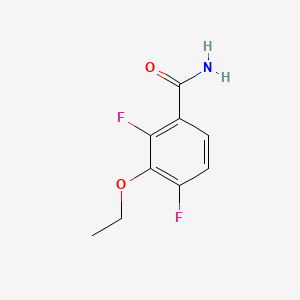 molecular formula C9H9F2NO2 B1393379 3-Ethoxy-2,4-difluorobenzamide CAS No. 1017779-91-7