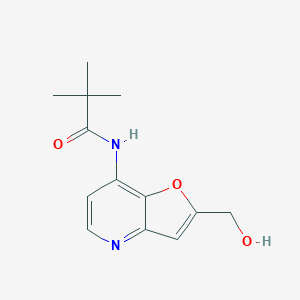 molecular formula C13H16N2O3 B1393380 N-(2-(Hydroxymethyl)furo[3,2-b]pyridin-7-yl)-pivalamide CAS No. 1171920-26-5