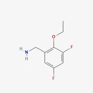 molecular formula C9H11F2NO B1393390 2-乙氧基-3,5-二氟苄胺 CAS No. 1017779-86-0