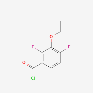 molecular formula C9H7ClF2O2 B1393391 3-Ethoxy-2,4-difluorobenzoyl chloride CAS No. 1017779-90-6