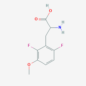 molecular formula C10H11F2NO3 B1393393 2-Amino-3-(2,6-difluoro-3-methoxyphenyl)propanoic acid CAS No. 1256482-66-2