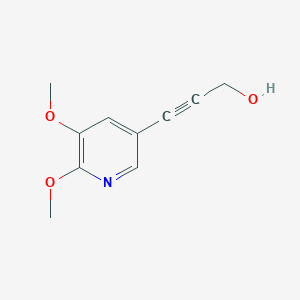 molecular formula C10H11NO3 B1393395 3-(5,6-Dimethoxypyridin-3-yl)prop-2-yn-1-ol CAS No. 1171919-89-3