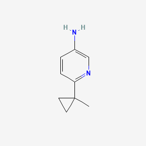 molecular formula C9H12N2 B13934026 6-(1-Methylcyclopropyl)-3-pyridinamine 