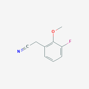 molecular formula C9H8FNO B1393403 3-氟-2-甲氧基苯乙腈 CAS No. 1017779-73-5