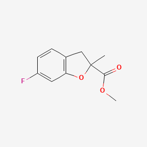 molecular formula C11H11FO3 B13934040 Methyl 6-fluoro-2-methyl-2,3-dihydrobenzofuran-2-carboxylate 