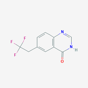 molecular formula C10H7F3N2O B13934067 6-(2,2,2-Trifluoroethyl)-4(3H)-quinazolinone 