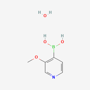 molecular formula C6H10BNO4 B1393410 3-甲氧基吡啶-4-硼酸水合物 CAS No. 1072952-50-1