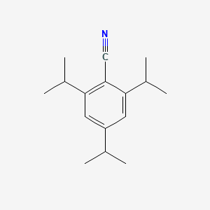 molecular formula C16H23N B13934112 2,4,6-Triisopropylbenzonitrile 