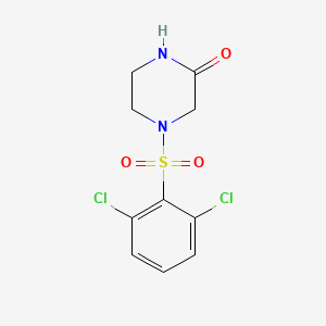 4-((2,6-Dichlorophenyl)sulfonyl)piperazin-2-one