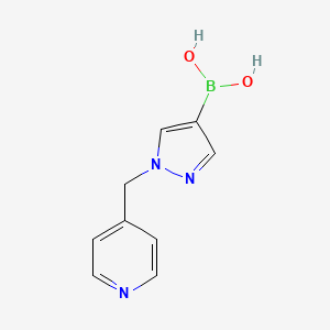 molecular formula C9H10BN3O2 B1393413 1-(4-吡啶甲基)吡唑-4-硼酸 CAS No. 1141889-26-0