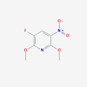 3-Fluoro-2,6-dimethoxy-5-nitropyridine