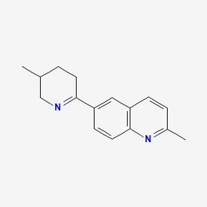 2-Methyl-6-(3,4,5,6-tetrahydro-5-methyl-2-pyridinyl)quinoline