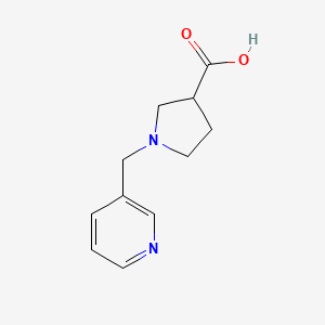 molecular formula C11H14N2O2 B1393419 1-(Pyridin-3-ylmethyl)pyrrolidine-3-carboxylic acid CAS No. 1086380-66-6