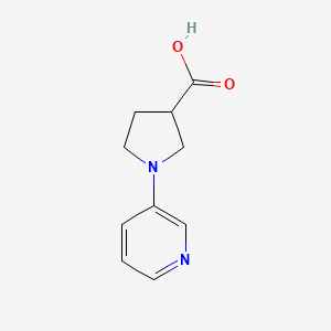 molecular formula C10H12N2O2 B1393420 1-Pyridin-3-ylpyrrolidine-3-carboxylic acid CAS No. 1086374-86-8