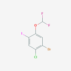 1-Bromo-2-chloro-5-(difluoromethoxy)-4-iodobenzene