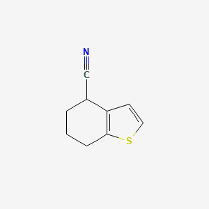 molecular formula C9H9NS B13934208 Benzo[b]thiophene-4-carbonitrile, 4,5,6,7-tetrahydro- CAS No. 134982-97-1