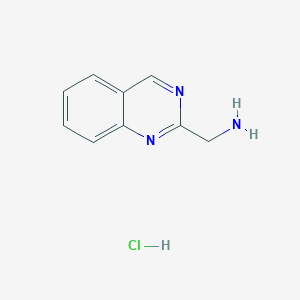 molecular formula C9H10ClN3 B13934213 Quinazolin-2-ylmethanamine hcl 