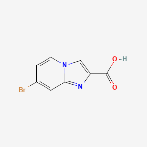 molecular formula C8H5BrN2O2 B1393422 7-溴咪唑并[1,2-a]吡啶-2-羧酸 CAS No. 1019018-46-2