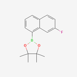 molecular formula C16H18BFO2 B13934230 2-(7-Fluoronaphthalen-1-YL)-4,4,5,5-tetramethyl-1,3,2-dioxaborolane 