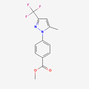 Methyl 4-[5-methyl-3-(trifluoromethyl)pyrazol-1-yl]benzoate