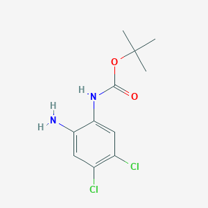 molecular formula C11H14Cl2N2O2 B13934246 tert-Butyl (2-amino-4,5-dichlorophenyl)carbamate 