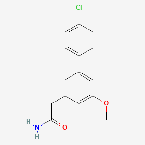 molecular formula C15H14ClNO2 B13934251 (1,1'-Biphenyl)-3-acetamide, 4'-chloro-5-methoxy- CAS No. 61888-69-5