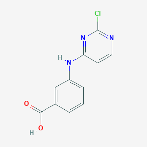 molecular formula C11H8ClN3O2 B1393426 3-[(2-氯嘧啶-4-基)氨基]苯甲酸 CAS No. 1208083-20-8
