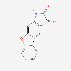 molecular formula C14H7NO3 B13934368 1H-[1]benzofuro[3,2-f]indole-2,3-dione 