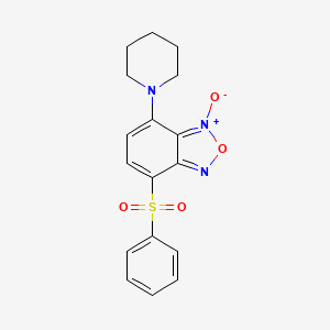 Benzofurazan, 4-(phenylsulfonyl)-7-(1-piperidinyl)-, 1-oxide