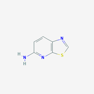 molecular formula C6H5N3S B13934415 Thiazolo[5,4-b]pyridin-5-amine 