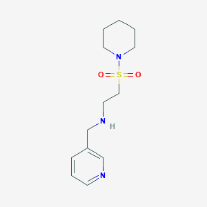 molecular formula C13H21N3O2S B1393447 [2-(Piperidin-1-ylsulfonyl)ethyl](pyridin-3-ylmethyl)amine CAS No. 1160264-49-2
