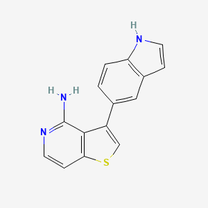 molecular formula C15H11N3S B13934472 3-(1h-Indol-5-yl)thieno[3,2-c]pyridin-4-amine CAS No. 832697-53-7