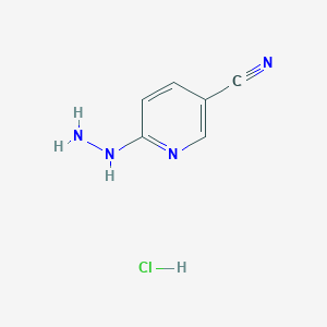 molecular formula C6H7ClN4 B13934511 6-Hydrazinylnicotinonitrile hydrochloride 