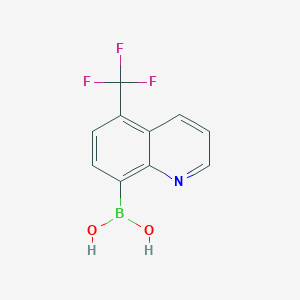 molecular formula C10H7BF3NO2 B1393454 (5-(Trifluoromethyl)quinolin-8-yl)boronic acid CAS No. 1072951-55-3