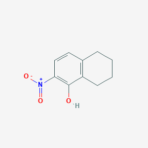 molecular formula C10H11NO3 B13934556 2-Nitro-5,6,7,8-tetrahydronaphthalen-1-ol 