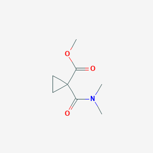 molecular formula C8H13NO3 B13934559 Methyl 1-(dimethylcarbamoyl)cyclopropane-1-carboxylate 