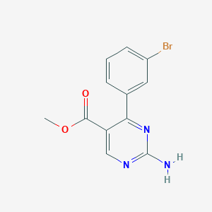 B1393457 Methyl 2-amino-4-(3-bromophenyl)pyrimidine-5-carboxylate CAS No. 1133115-93-1