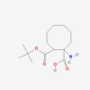 molecular formula C14H25NO4 B13934617 Boc-1-amino-1-cyclooctanecarboxylic-acid 