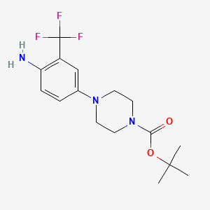 Tert-butyl 4-(4-amino-3-(trifluoromethyl)phenyl)piperazine-1-carboxylate