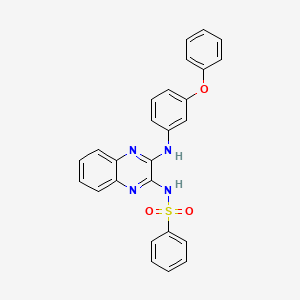 n-(3-(3-Phenoxyphenylamino)quinoxalin-2-yl)benzenesulfonamide