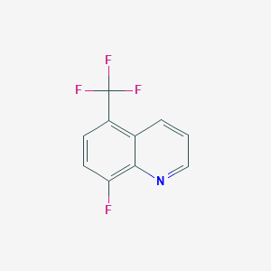 molecular formula C10H5F4N B1393466 8-氟-5-(三氟甲基)喹啉 CAS No. 1133115-99-7
